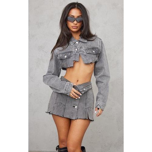 Veste en jean discount déchiré